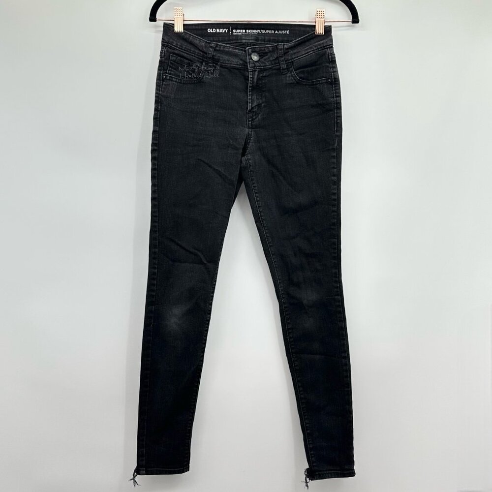 Old Navy Mid-Rise Super Skinny Stretch Jeans Size 0 / 25